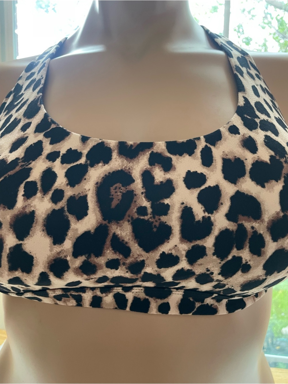 Victoria's Secret Leopard Print Scoop Bralette - Beige & Black